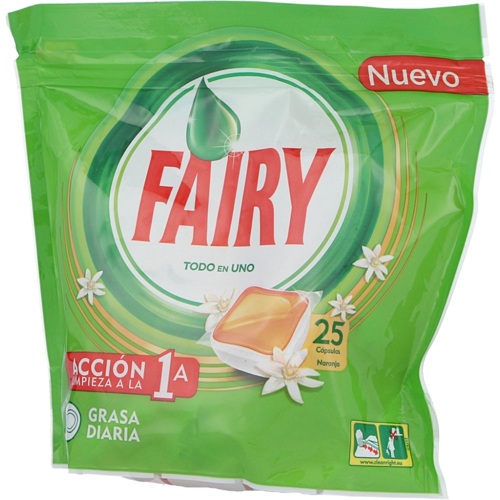  - Detergente Fairy Fresh Laranja 25 un = 350g (1)