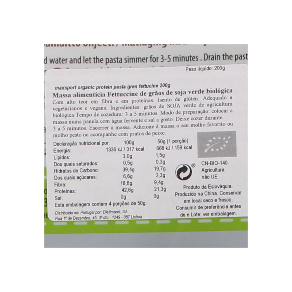 - Maxsport Organic Soybean Fettucine 200g (2)