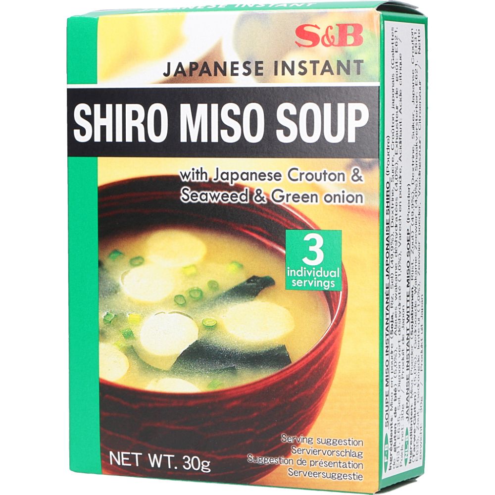  - Preparado S & B Sopa Miso Shiro Instantâneo 30 G (1)