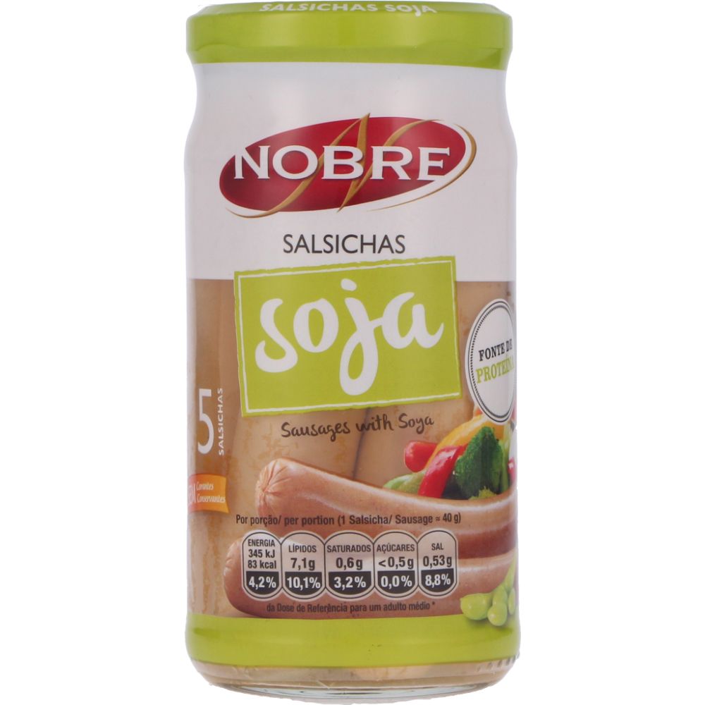  - Nobre Soy Sausages 5 pc = 200g (2)