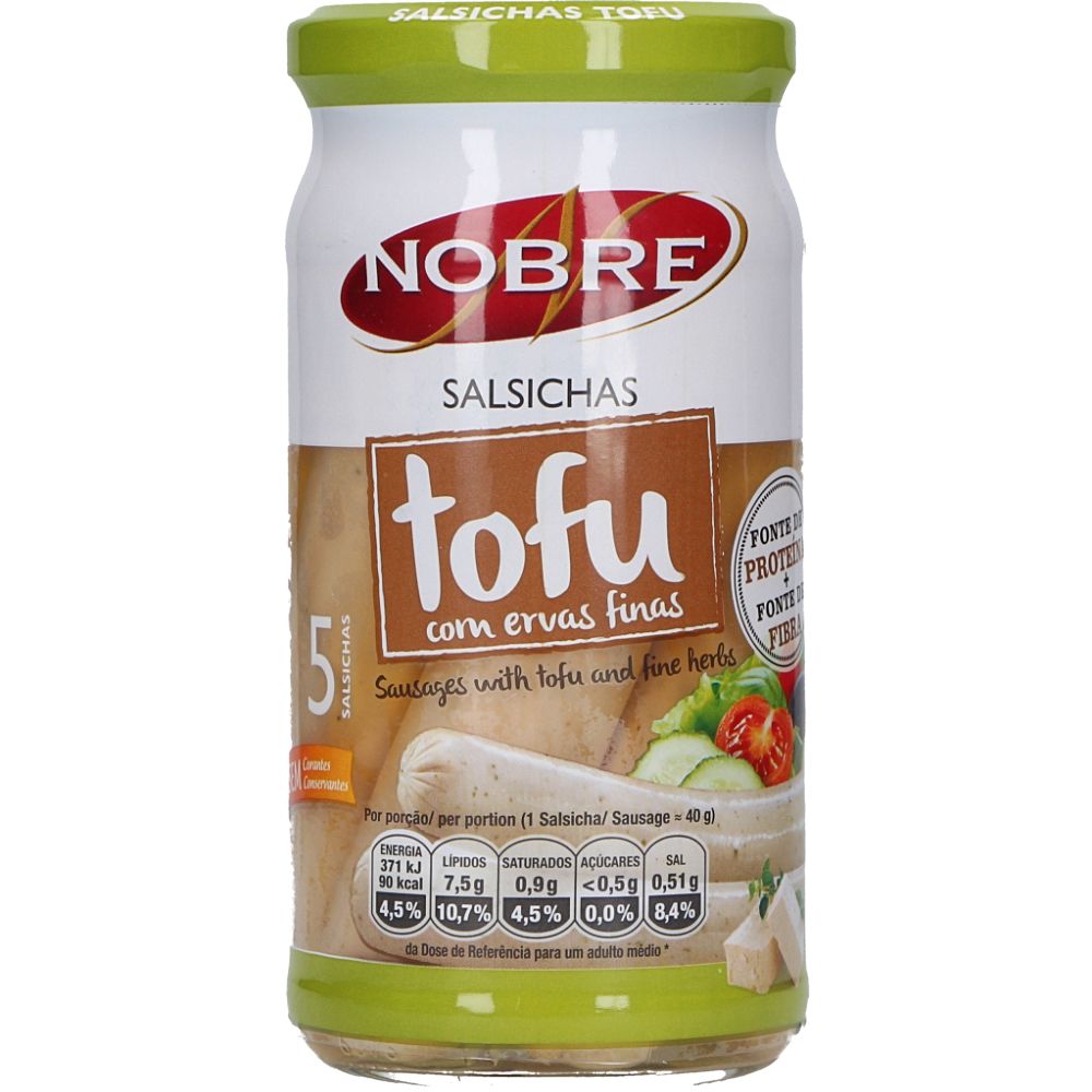  - Nobre Tofu Herbs & Basil Sausages 5 pc = 200g (2)