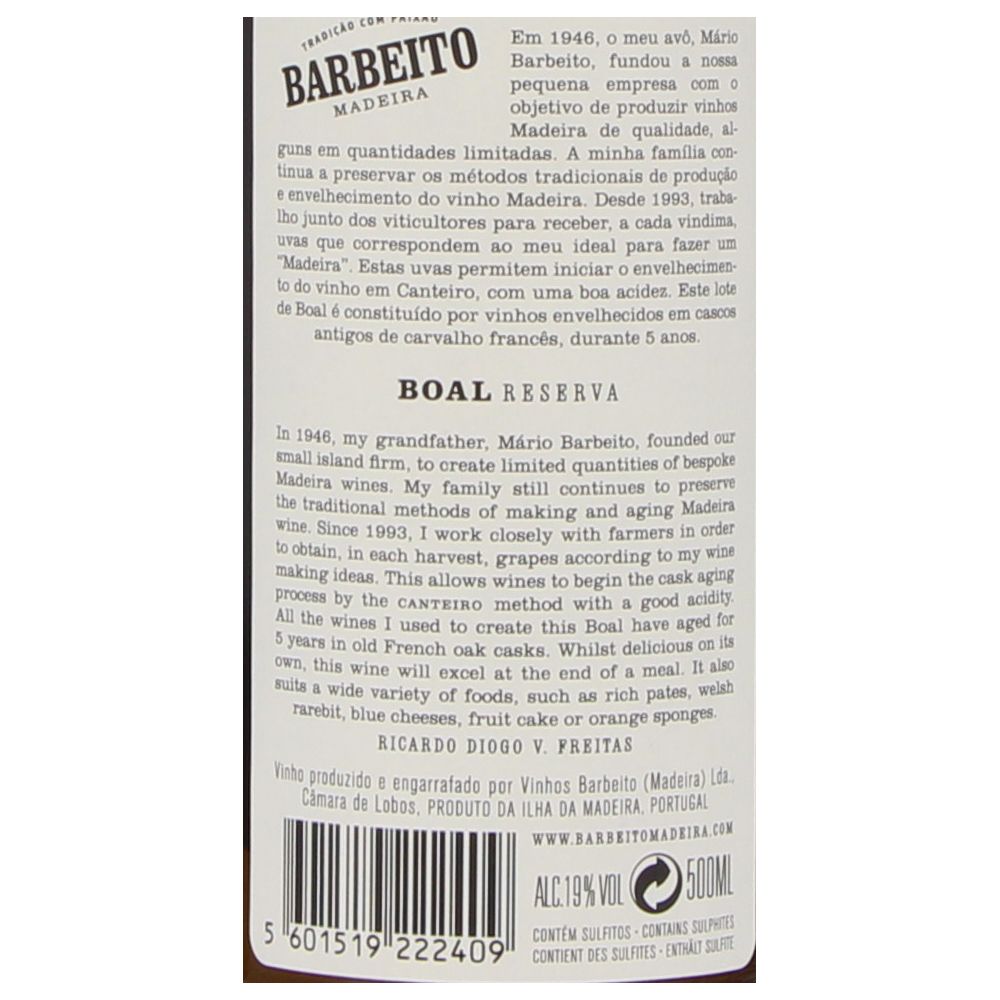  - Barbeito Madeira Wine 5 Years Old 50cl (2)
