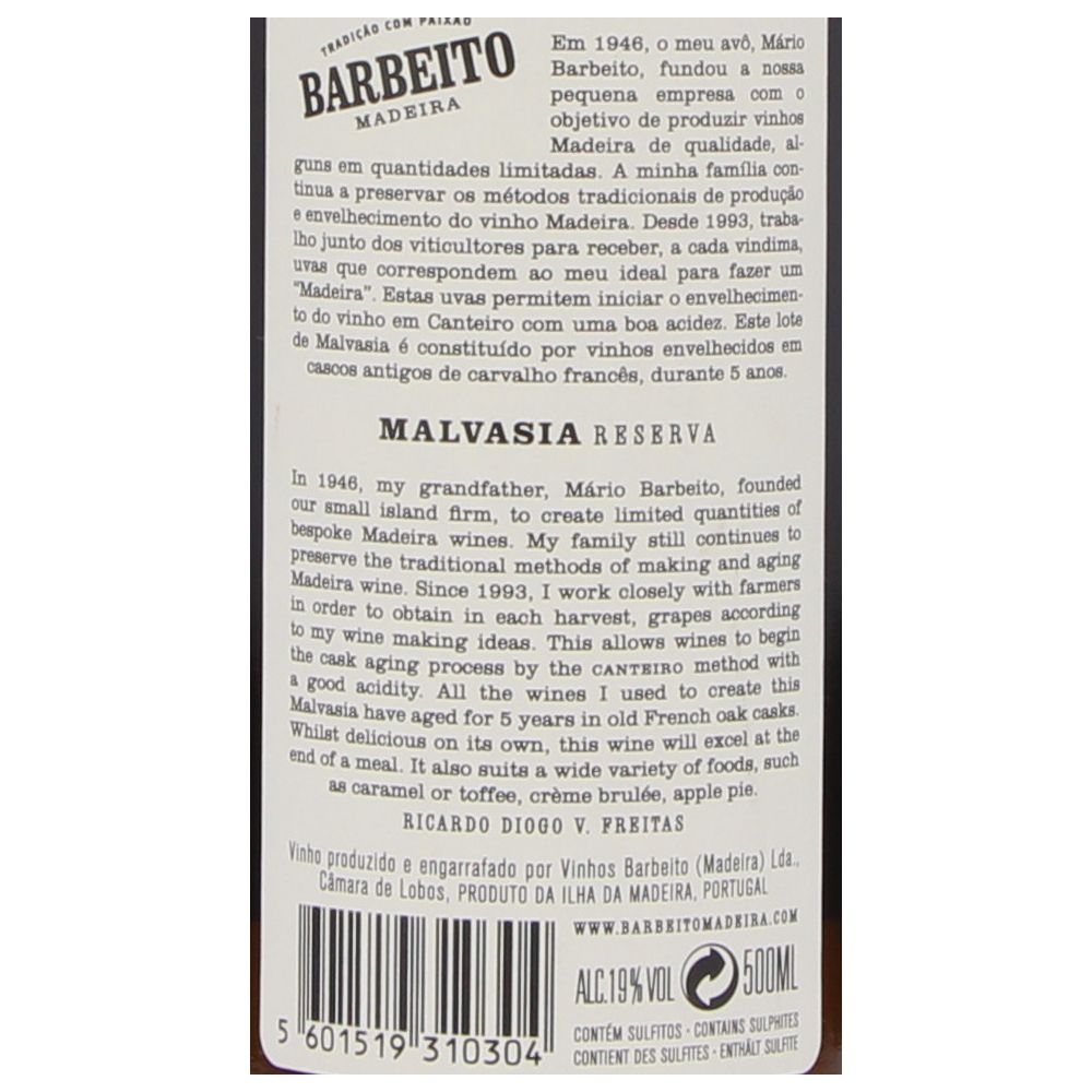  - Barbeito Malvasia Madeira Wine 5 Years Old 50cl (2)