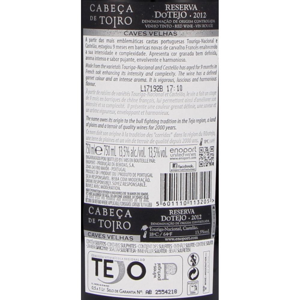  - Vinho Cabeça de Toiro Reserva Tinto 75cl (2)