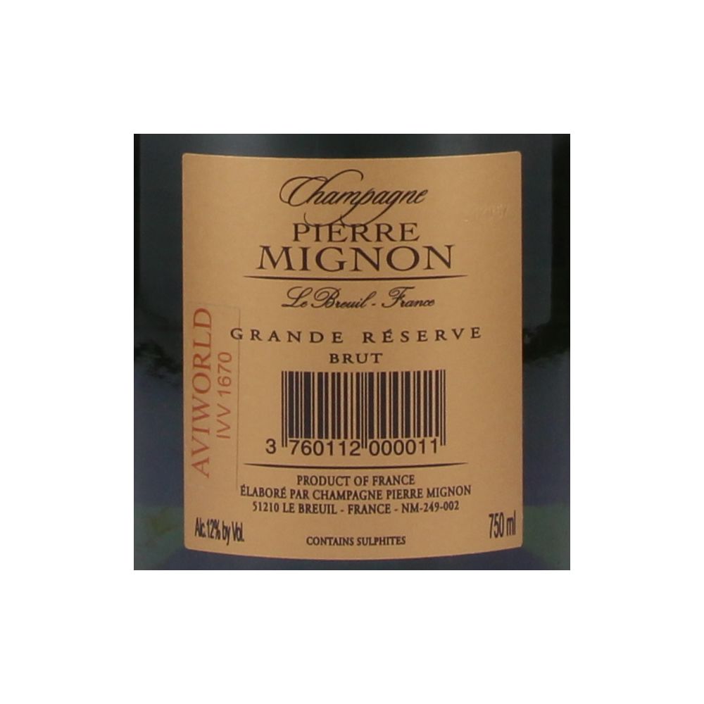  - Pierre Mignon Grande Reserve Brut Champagne 75 cl (2)