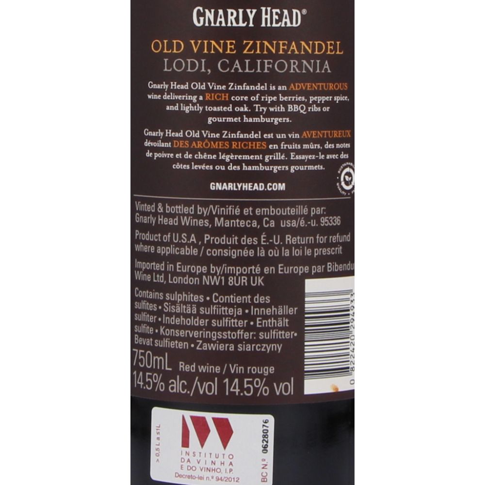  - Gnarly Head Zinfandel Red Wine 75 cl (2)