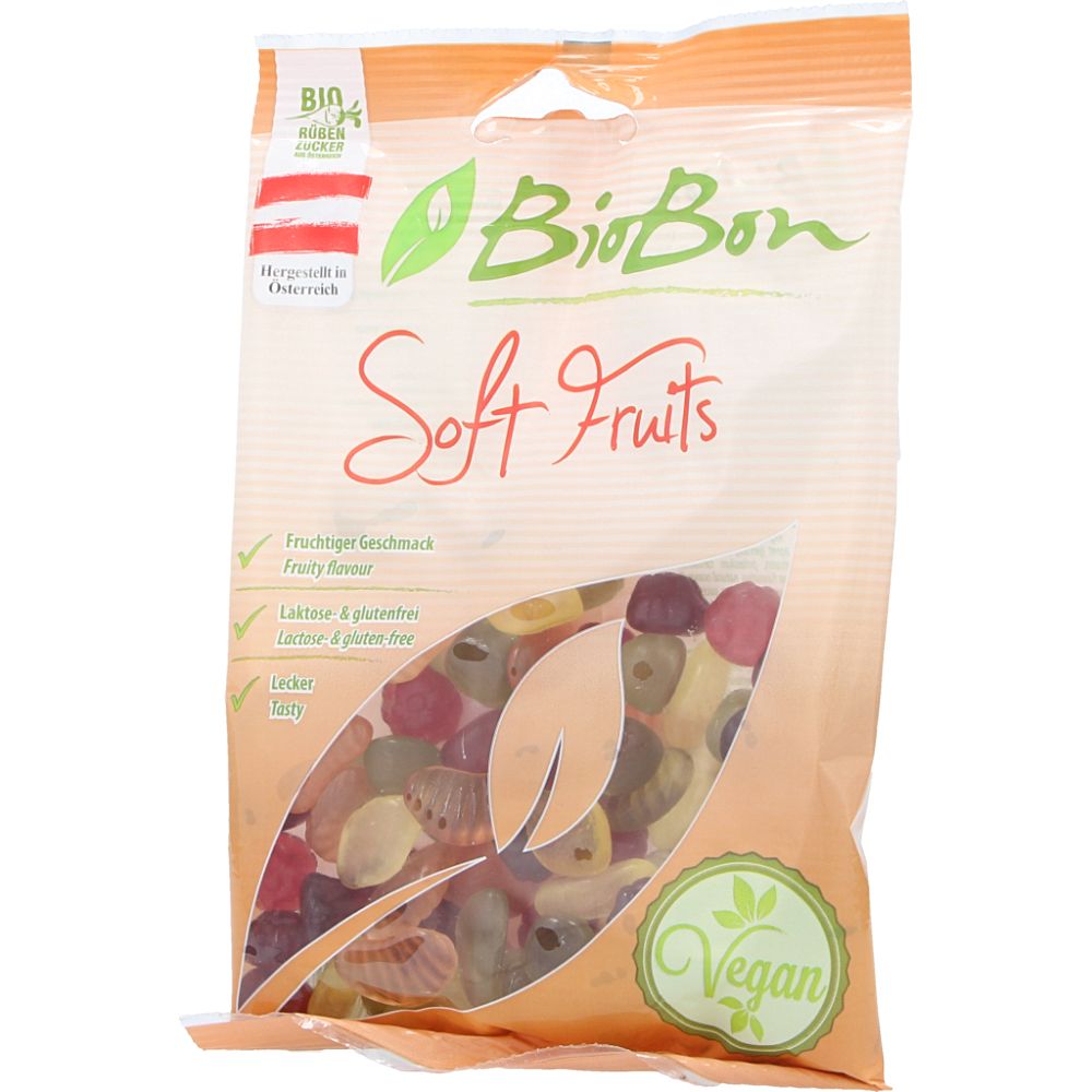  - Biobon Vegan Organic Soft Fruit Gums 100g (1)