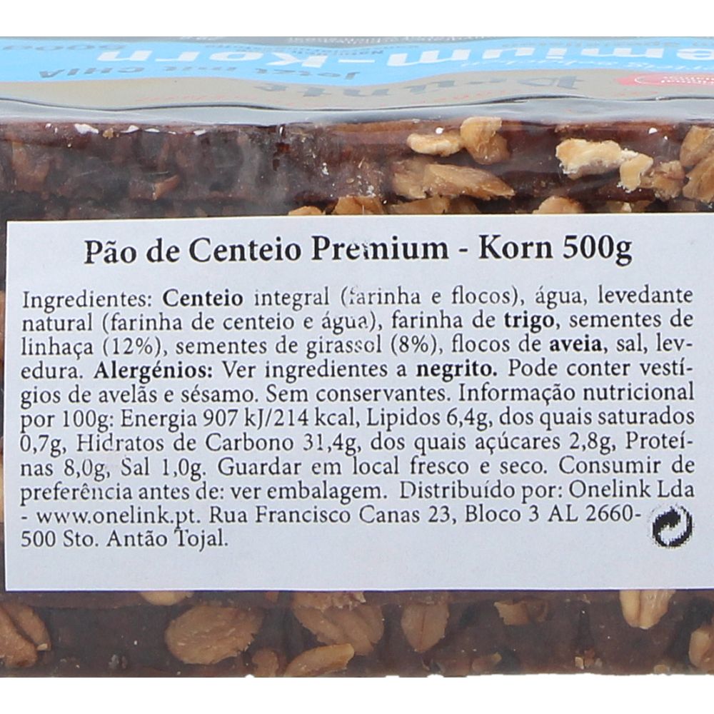  - Pão Centeio Pruente Premium Korn 500g (2)