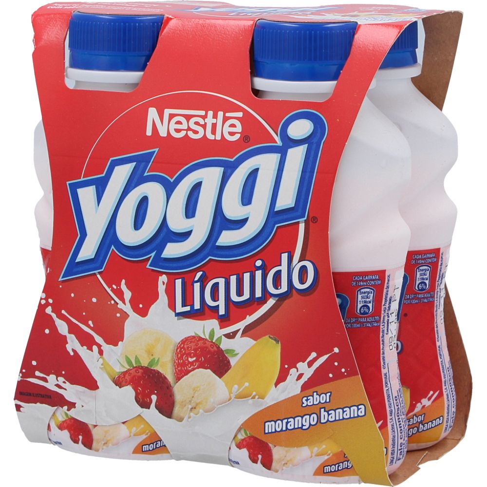  - Iogurte Líquido Yoggi Morango & Banana 4x160g (1)