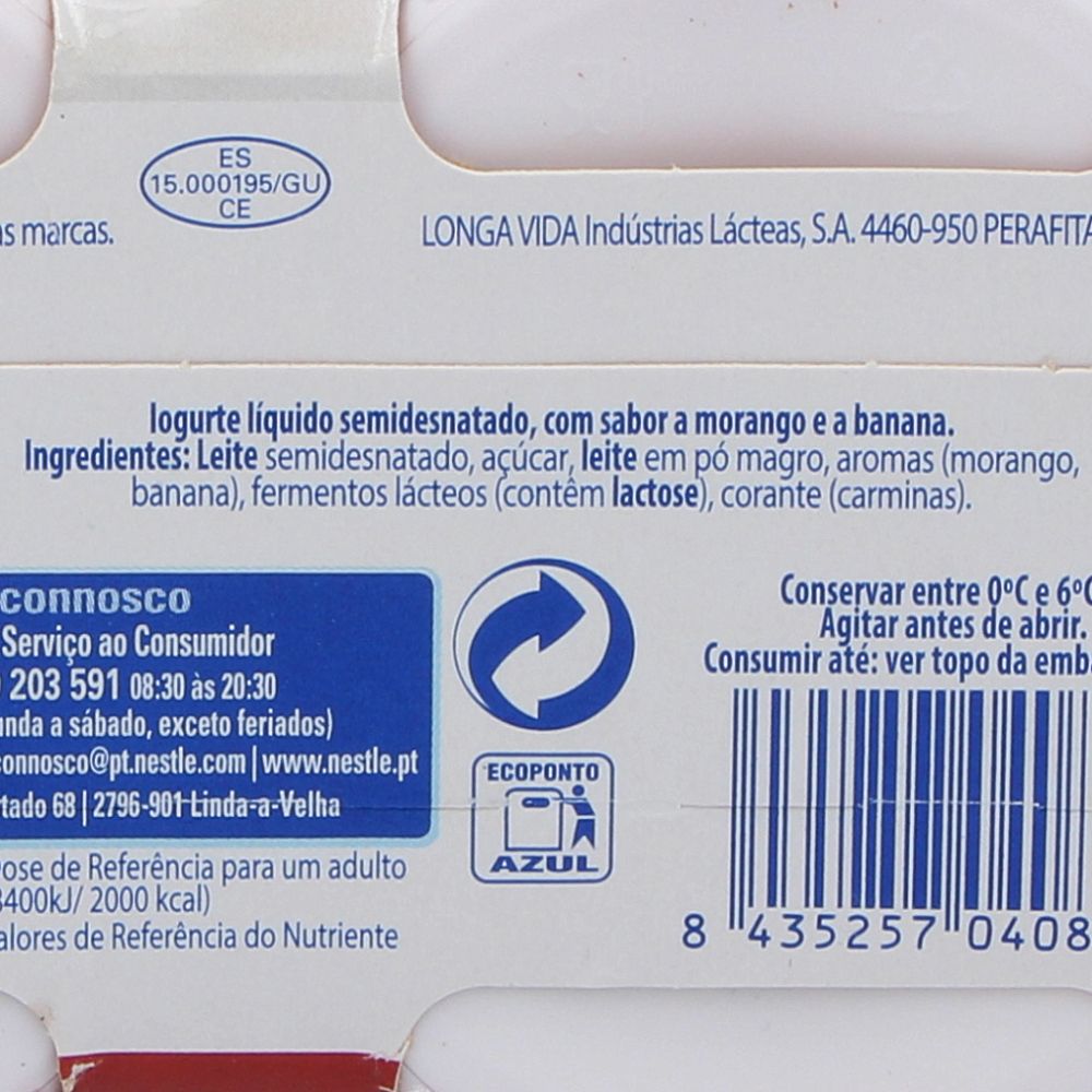  - Yoggi Lactose Free Strawberry & Banana Yoghurt Drink 4 x 160g (3)