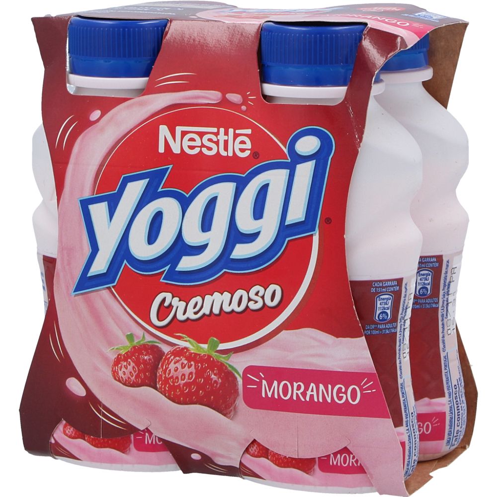  - Iogurte Líquido Yoggi Cremoso Morango 4x160g (1)