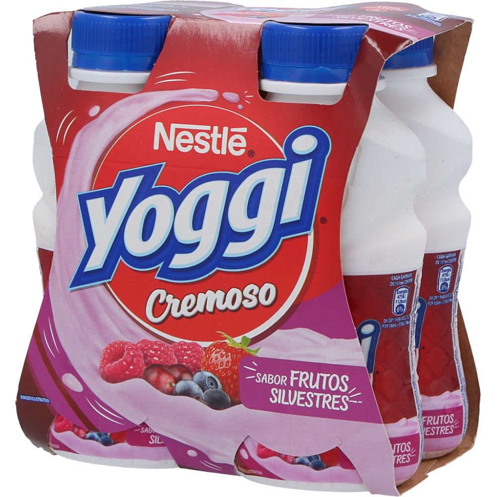  - Iogurte Líquido Yoggi Cremoso Frutos Silvestres 4x160g (1)