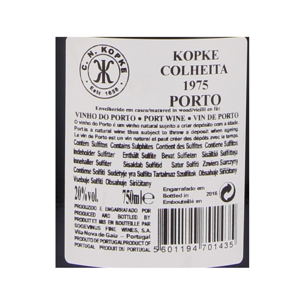  - Kopke Port Wine Harvest 1975 75cl (2)