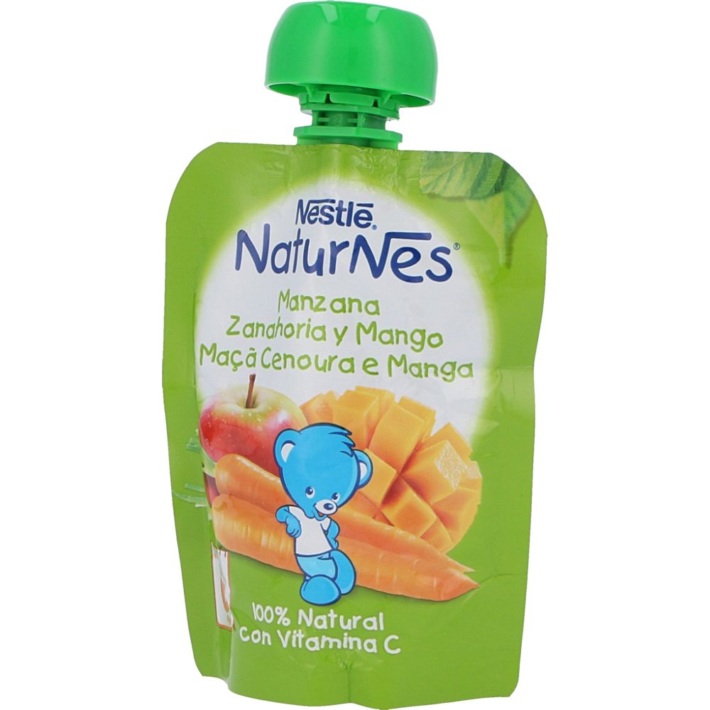  - Nestlé Naturnes Pouch Apple, Carrot, Mango 90 g (1)