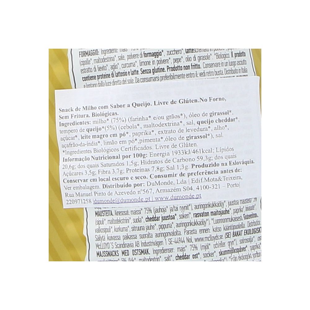  - Biosaurus Baked Organic Corn Snack Cheese 50 g (2)