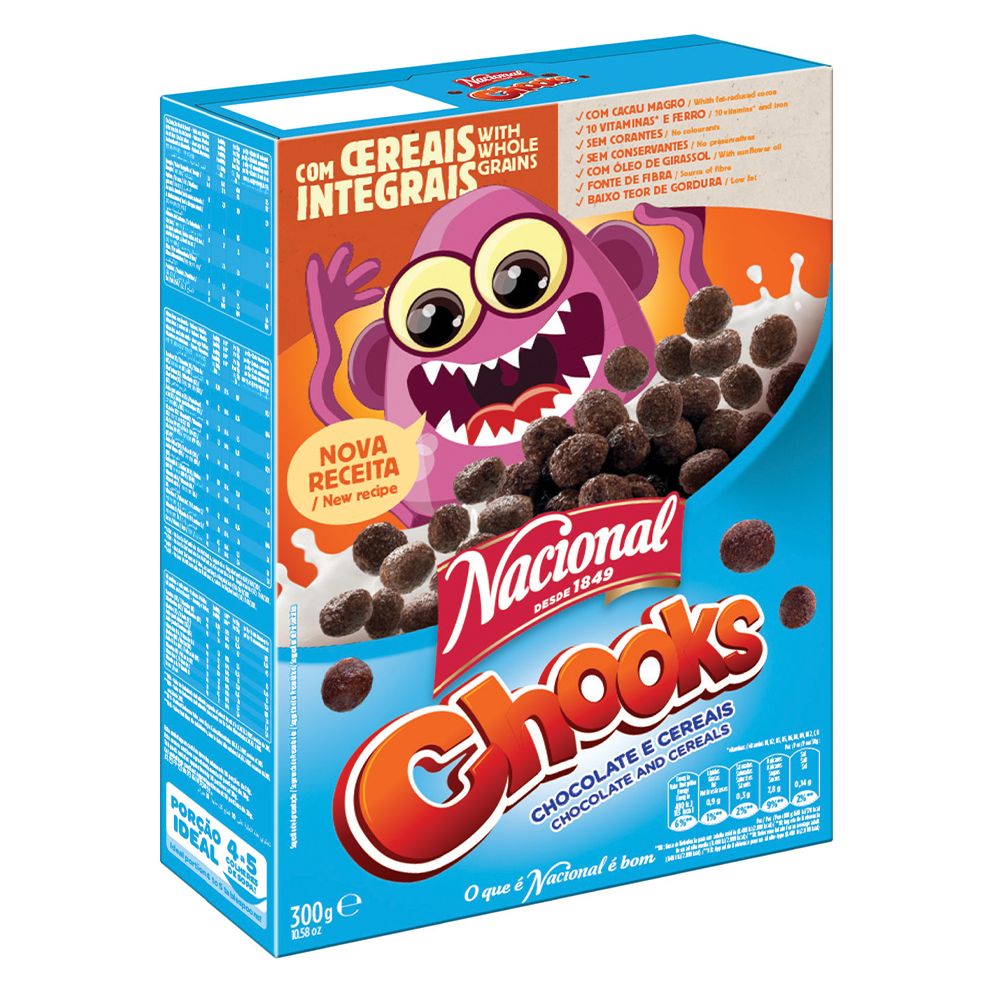  - Nacional Chooks Chocolate Breakfast Cereal 300g (1)