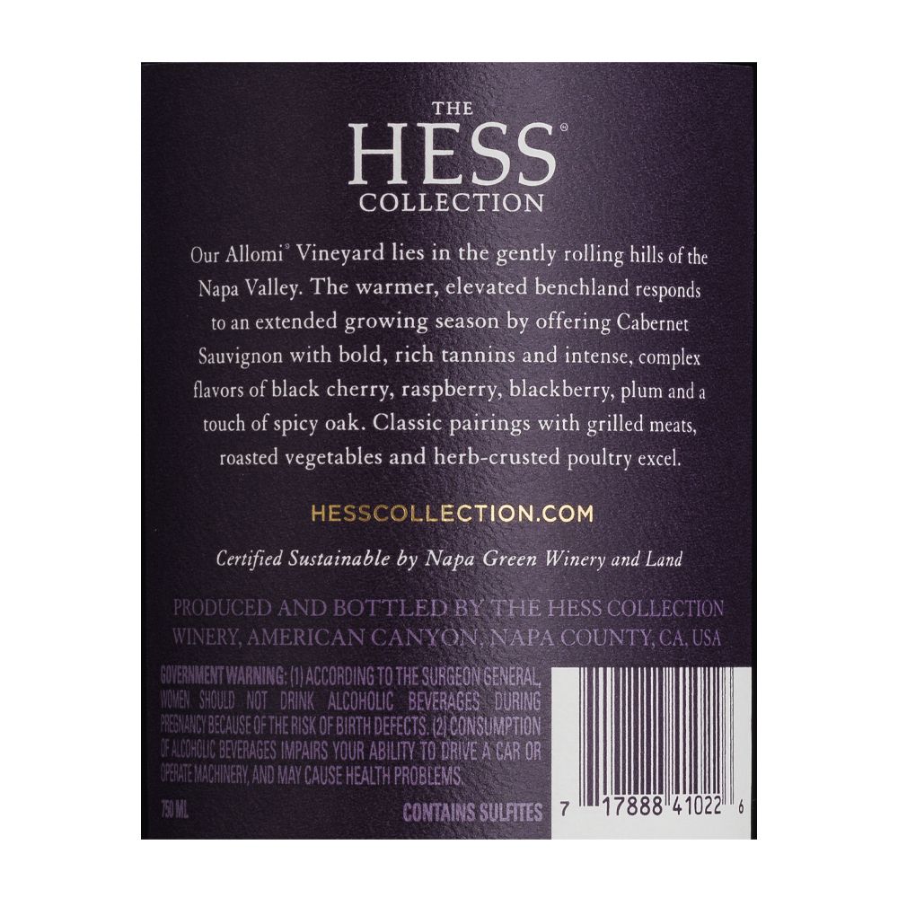  - Hess Cabernet Sauvignon Red Wine 75cl (2)