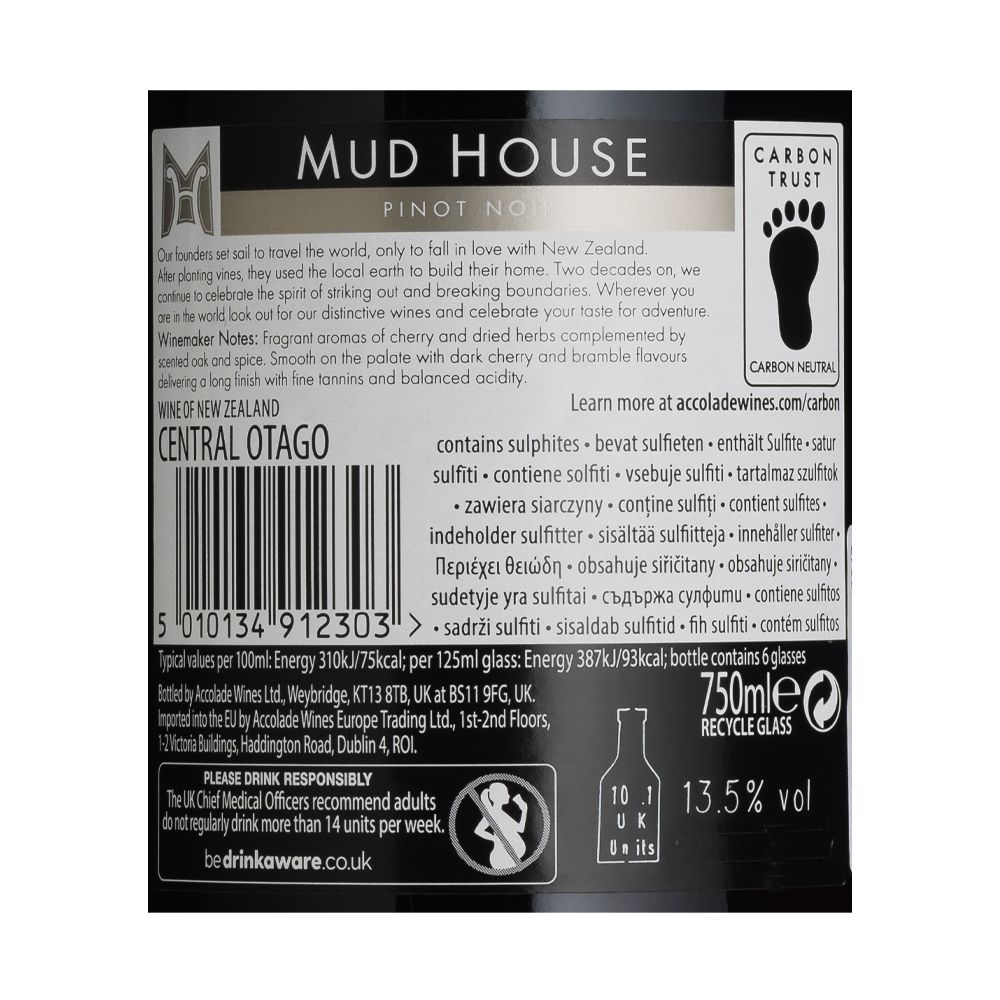  - Mud House Pinot Noir Red Wine 75cl (2)