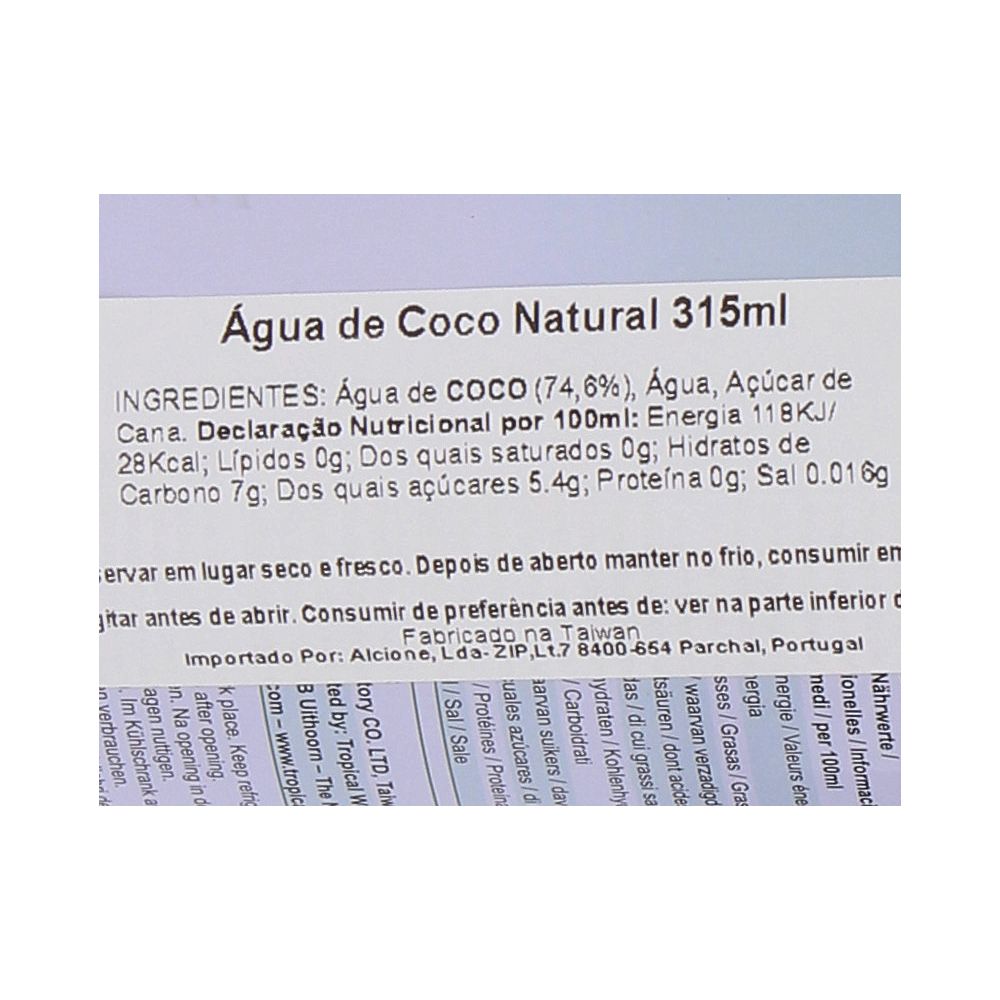  - Água Côco Natural 31.5cl (2)