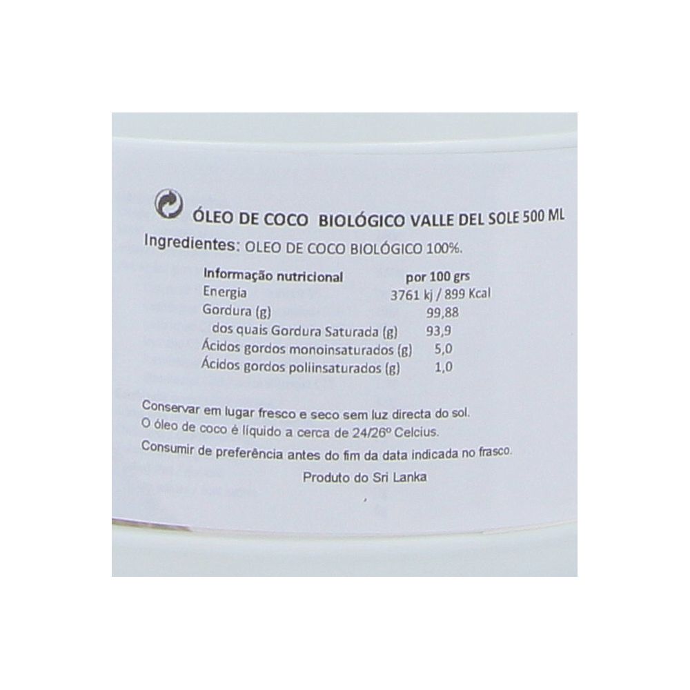 - Valle Del Sole Organic Virgin Coconut Oil 500 ml (2)