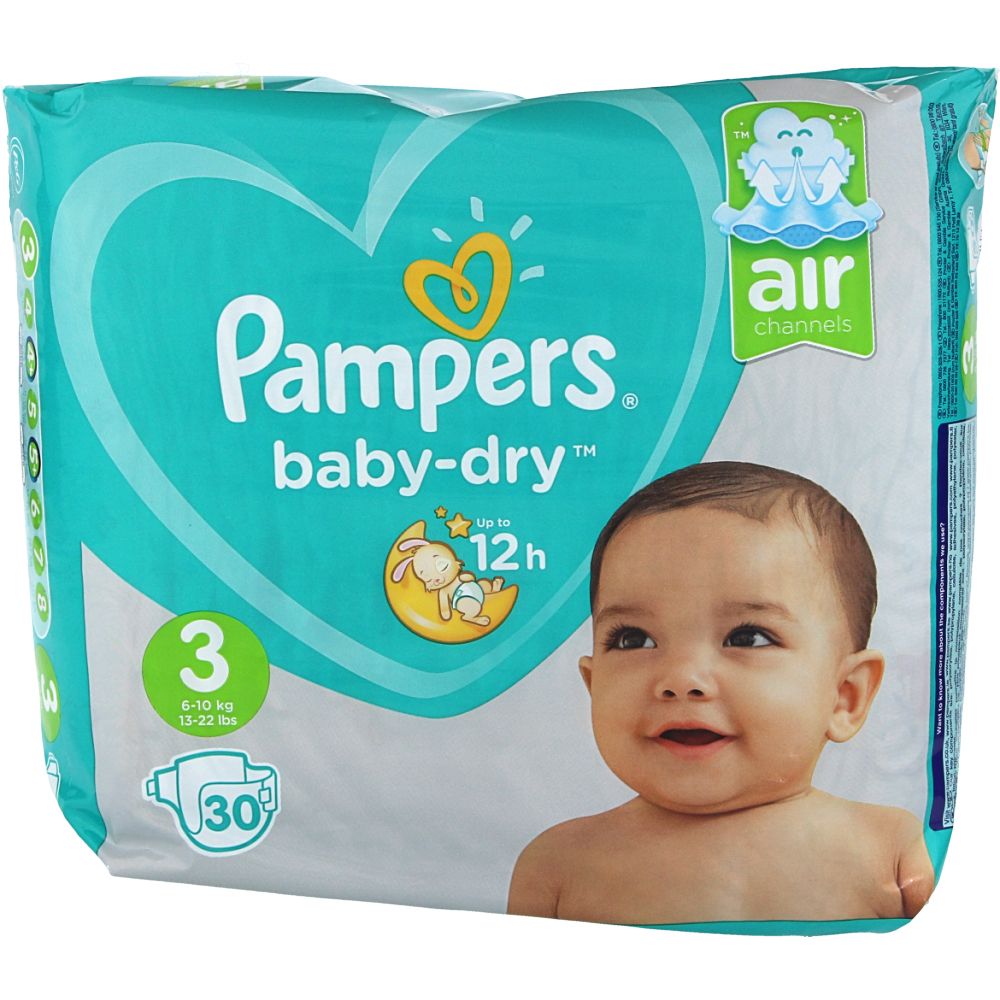  - Pampers Nappies Size 3 6-10 Kg 30 pc