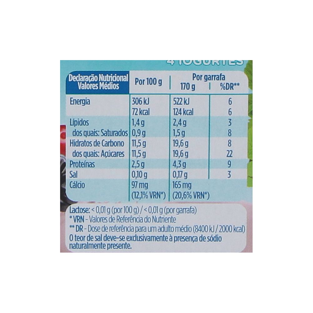  - Iogurte Líquido Nutregi Frutos Vermelhos Sem Lactose 4x170g (2)