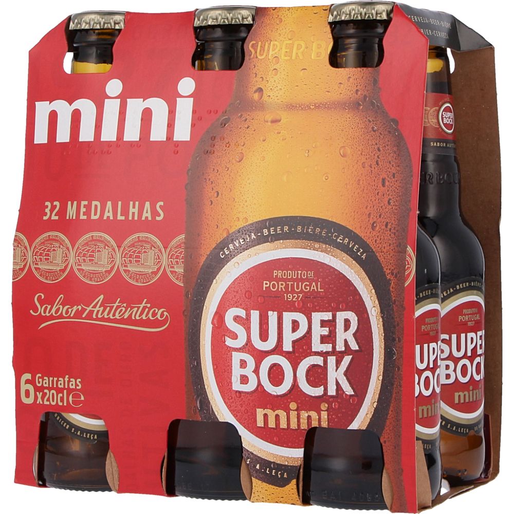  - Super Bock Mini Lager 6 x 20 cl (1)