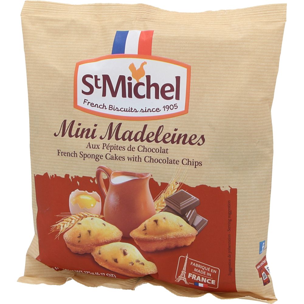  - Madalenas St. Michel Pepitas Chocolate Mini 175g (1)