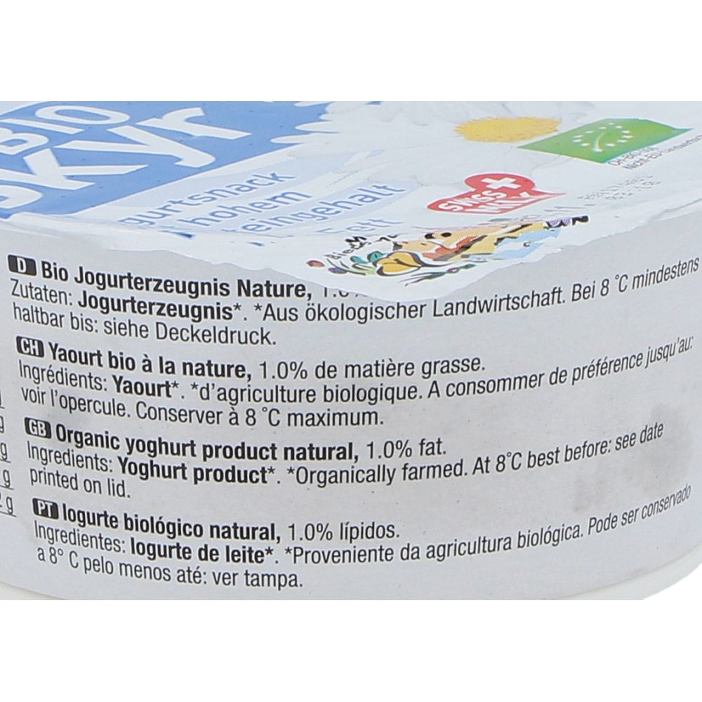  - Biedermann Organic Skyr Natural Yoghurt 135g (3)