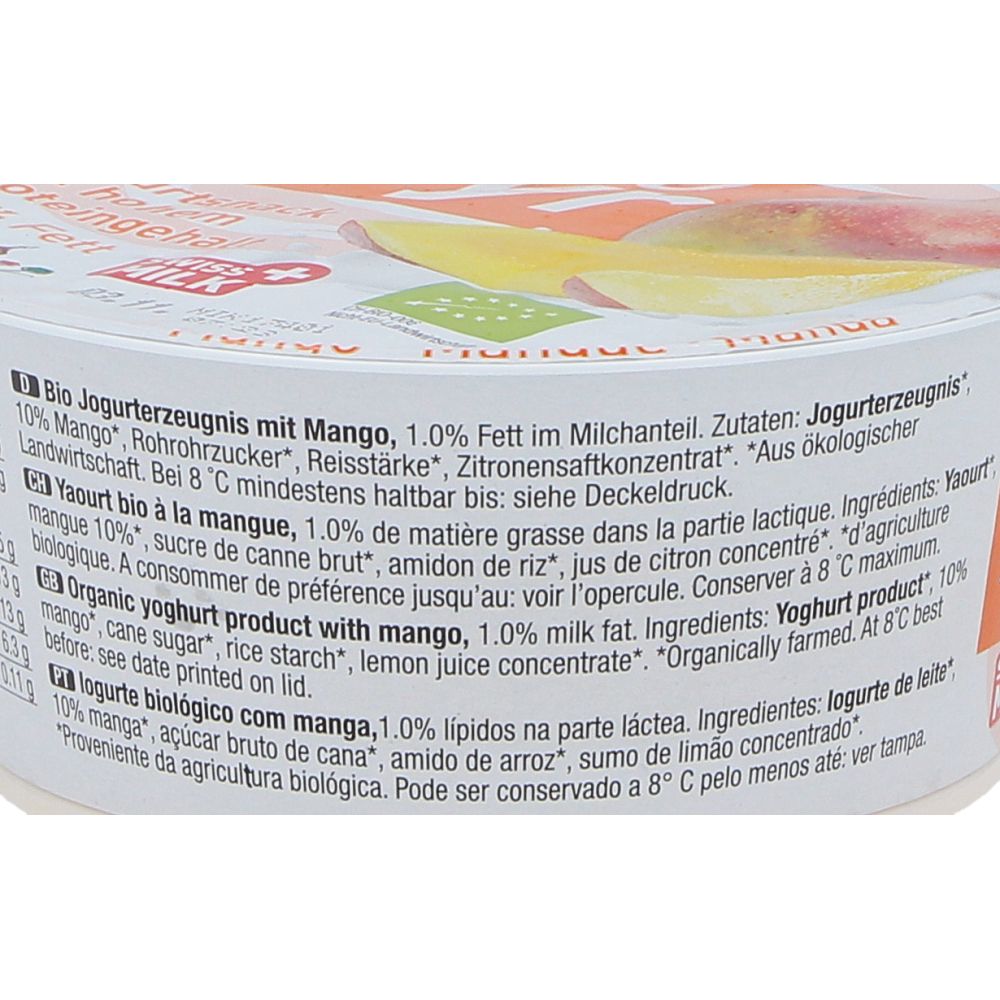 - Biedermann Organic Skyr Mango Yoghurt 135g (3)