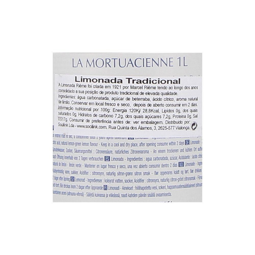  - La Mortuacienne Traditional Lemonade 1L (2)