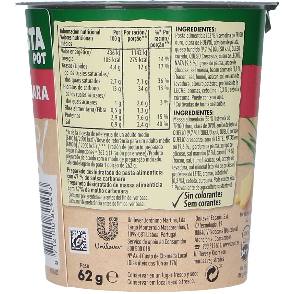  - Knorr Pasta Pot Carbonara 62 g (2)