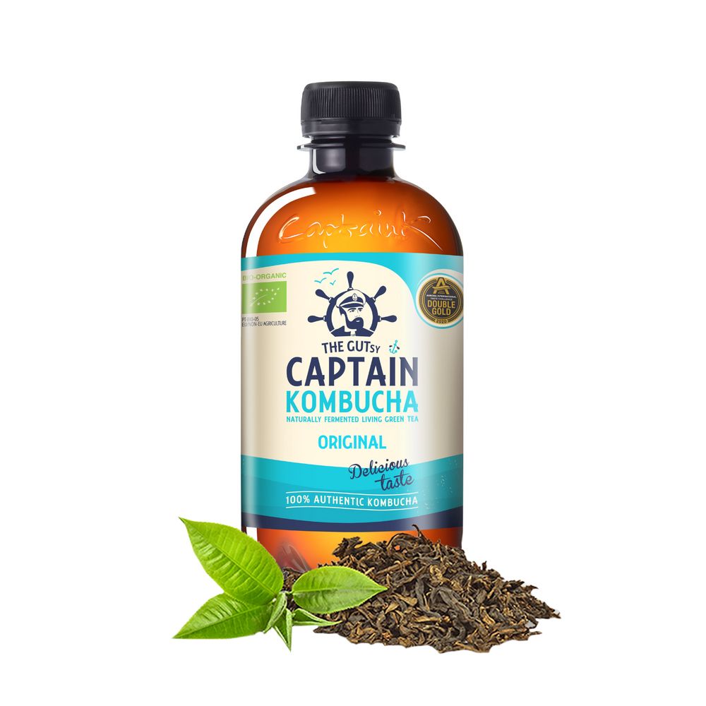  - Captain Kombucha Organic Original Fermented Tea Drink 40cl (1)