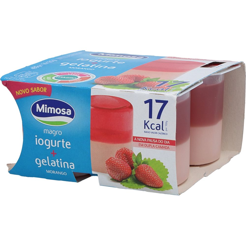  - Mimosa Skimmed Strawberry Yoghurt With Gelatine 4 x 120g (1)
