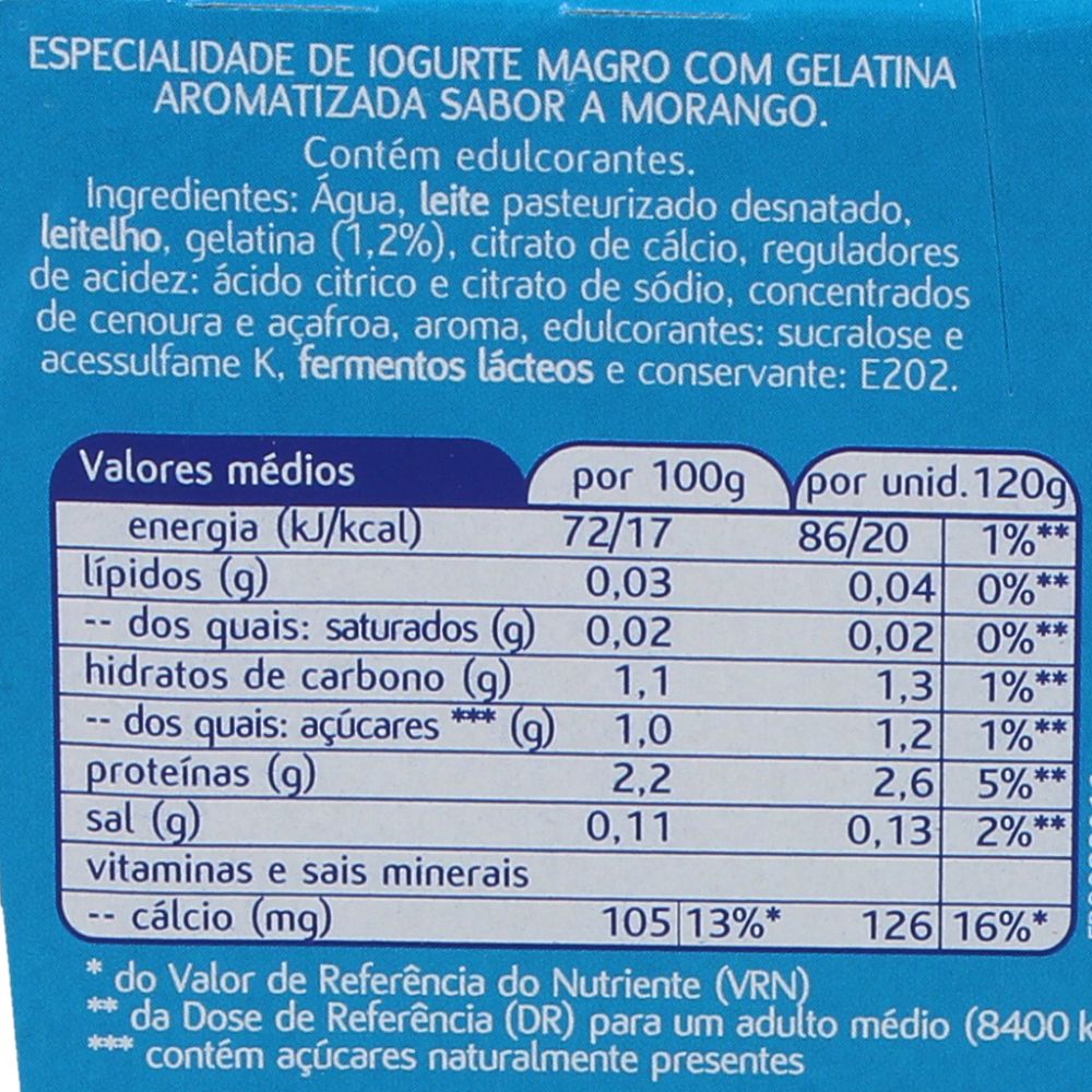  - Mimosa Skimmed Strawberry Yoghurt With Gelatine 4 x 120g (2)