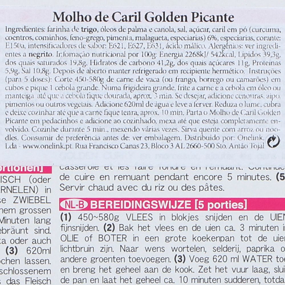  - Molho Caril S&B Golden Picante 92 g (3)