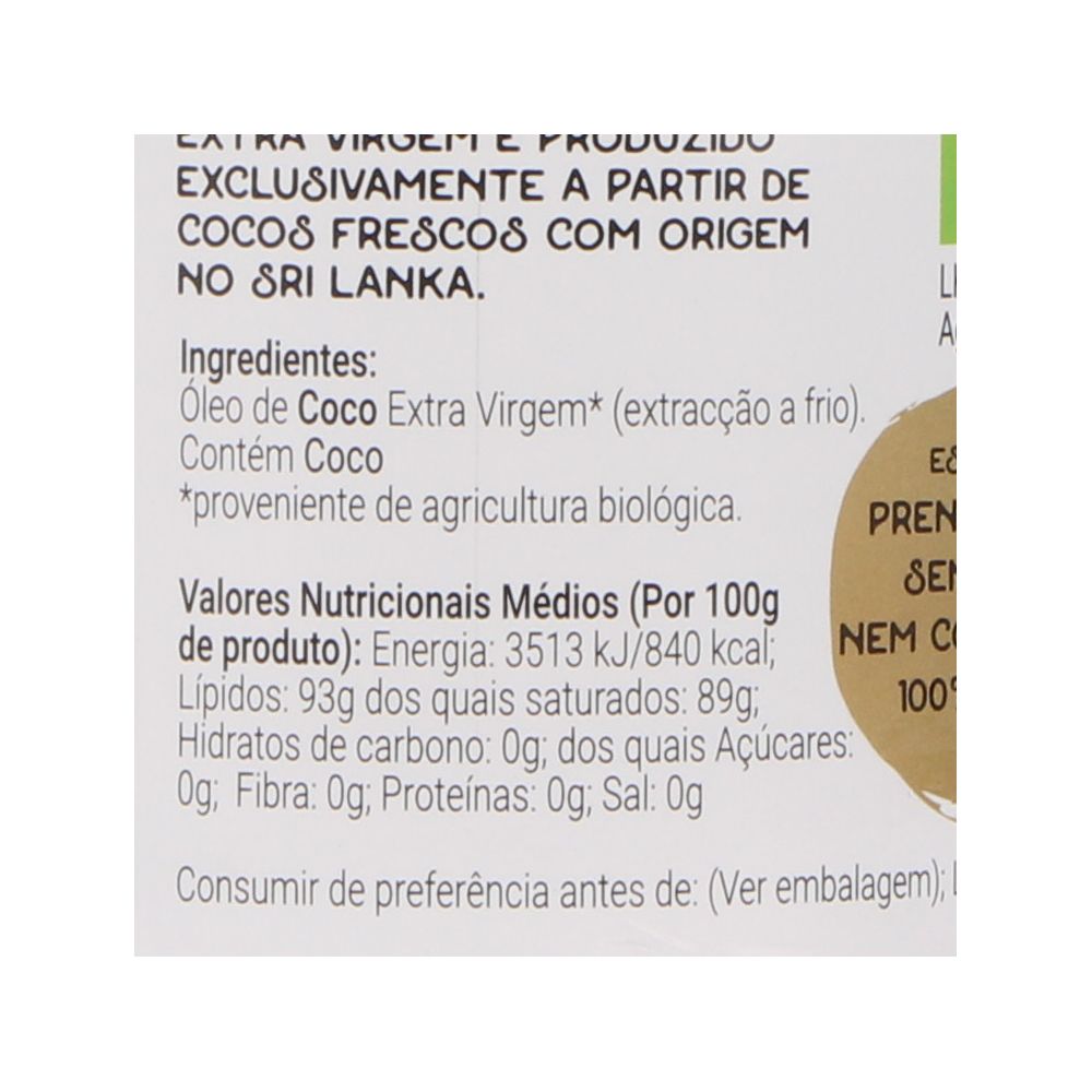  - Bio Origens Organic Extra Virgin Coconut Oil 200 ml (2)