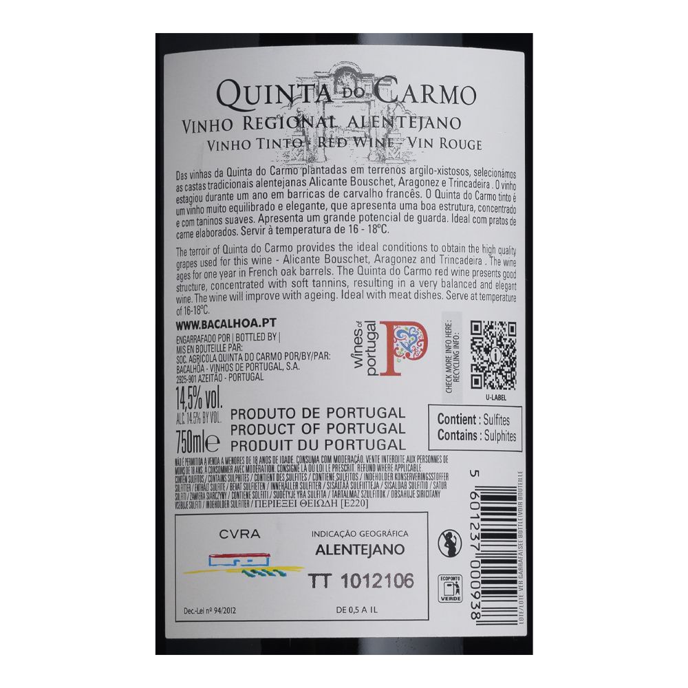  - Quinta do Carmo Red Wine 75cl (2)