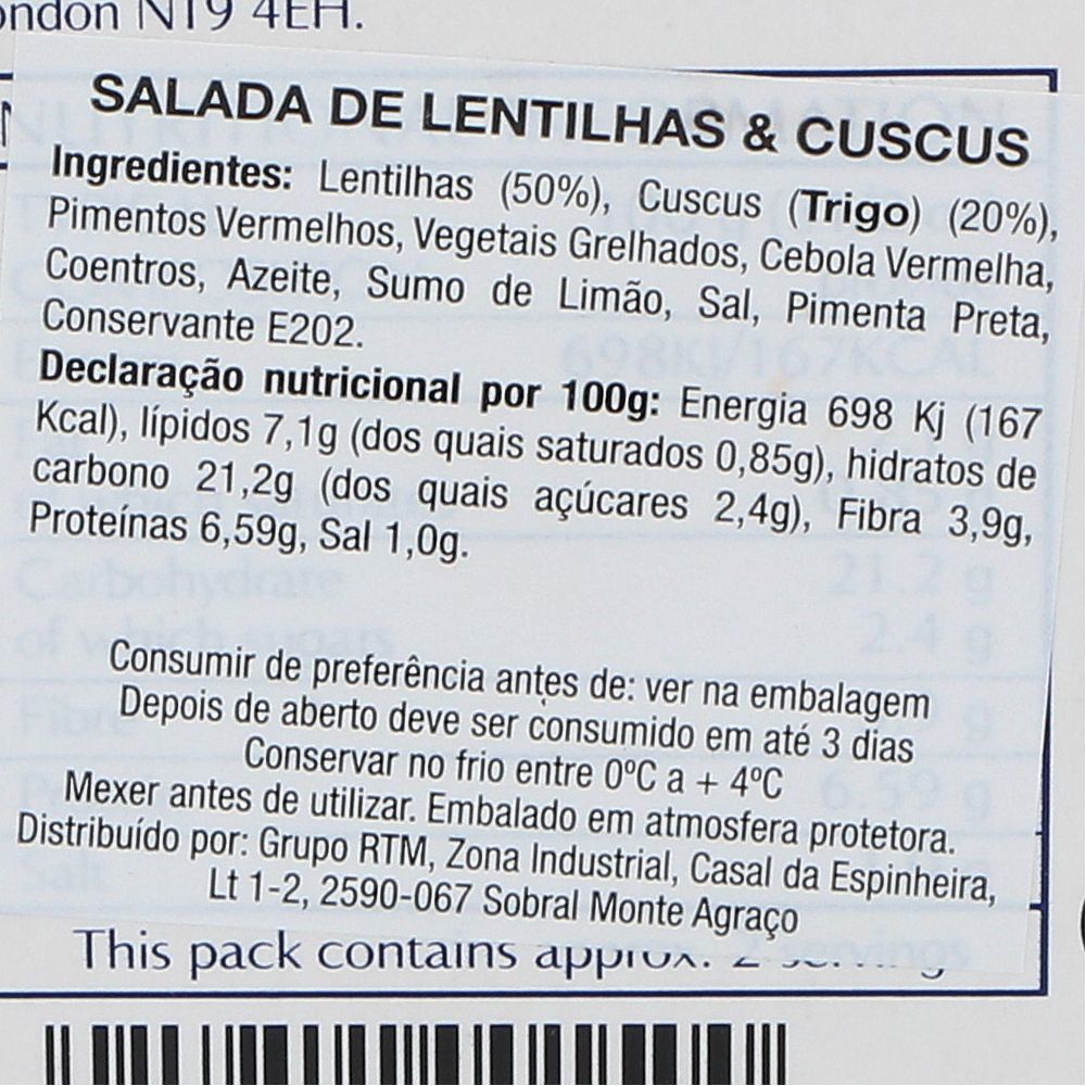  - Delphi Lentils & Couscous Salad 190g (2)