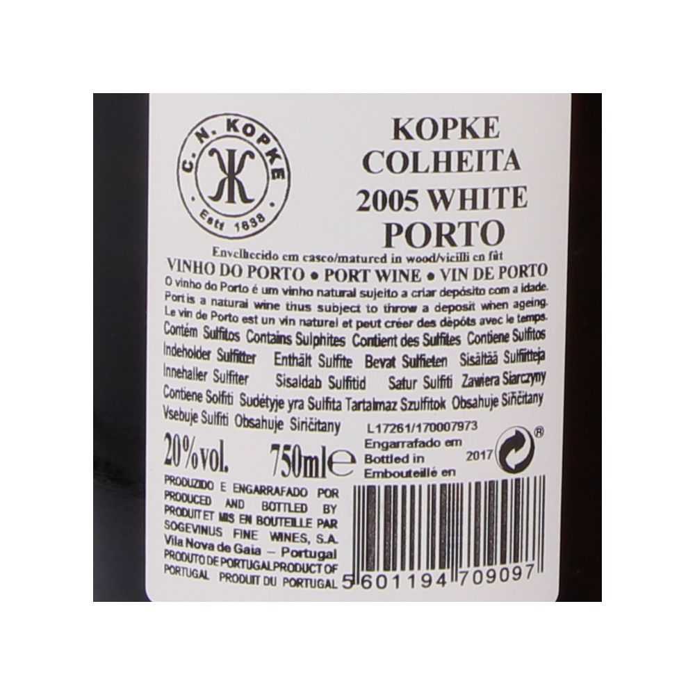 - Kopke White Port Wine Harvest 2005 75cl (2)