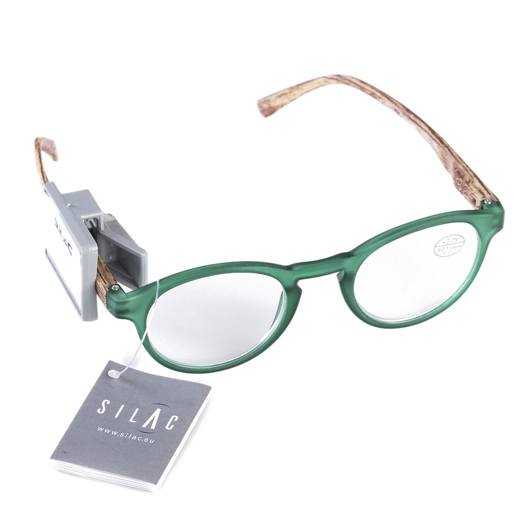  - Óculos Leitura Verde Borracha Silac (1)