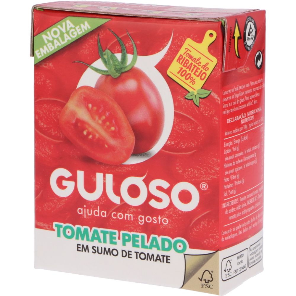  - Guloso Pealed Tomatoes Tetra 390g (1)