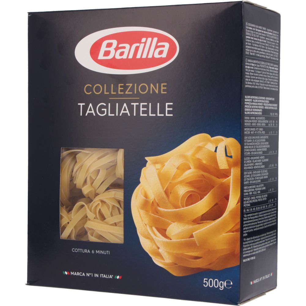 Linguine,　Fettuccine　Pulses　Tagliatelle　Pantry　Pasta　Pasta,　Rice　Products　Supermercado　Apolónia　Barilla　Tagliatelle　Semolina　500g