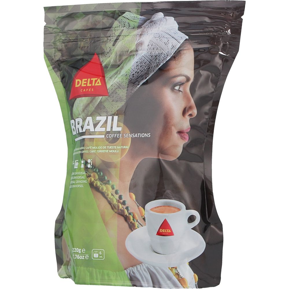  - Delta Brazil Ground Roasted Coffee 220g (1)