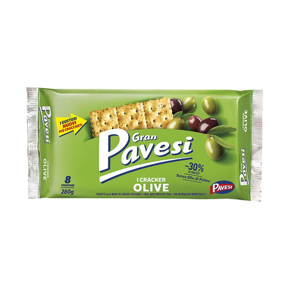  - Gran Pavesi Crackers w/ Olive 280g (1)