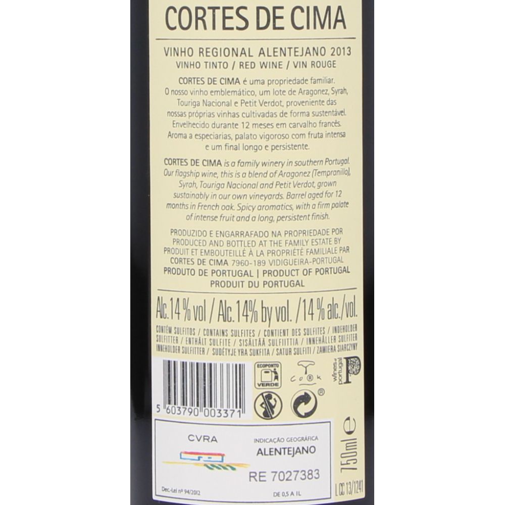  - Cortes de Cima Red Wine 75cl (2)