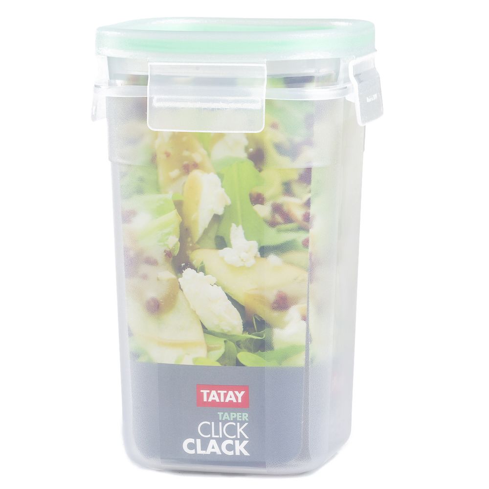  - Caixa Alimentos Quadrada Click Clack Tatay 1L (1)