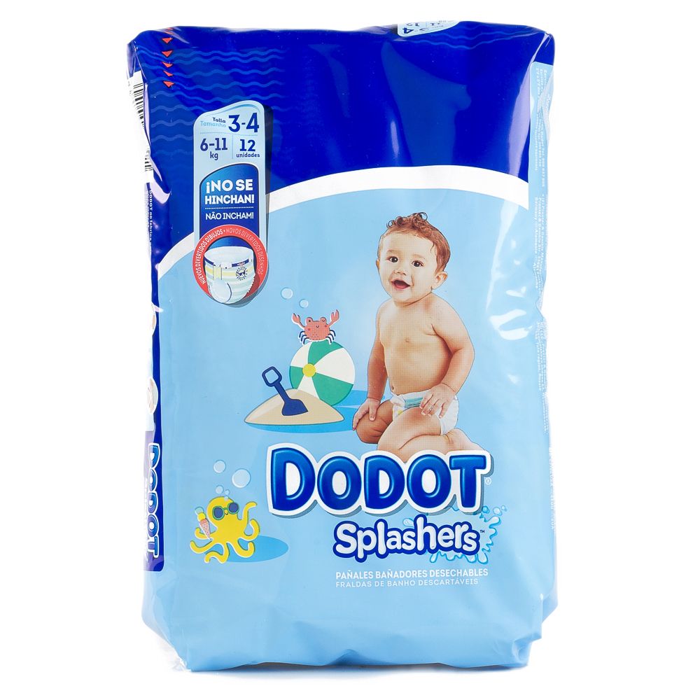 Dodot Splashers Nappies Size 3 12 pc - Wipes & Changing - Baby