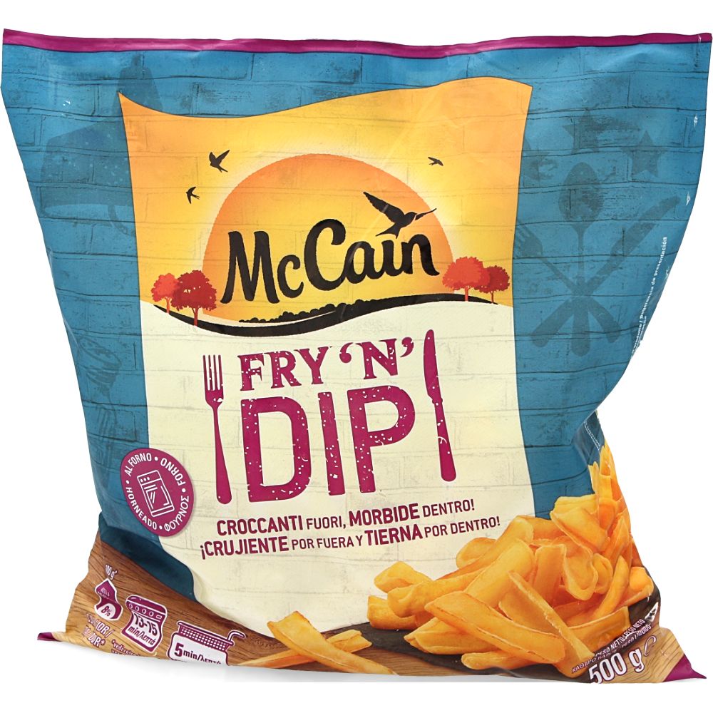  - McCain Fry `n` Dip Crunchy Oven Frozen Chips 500g (1)