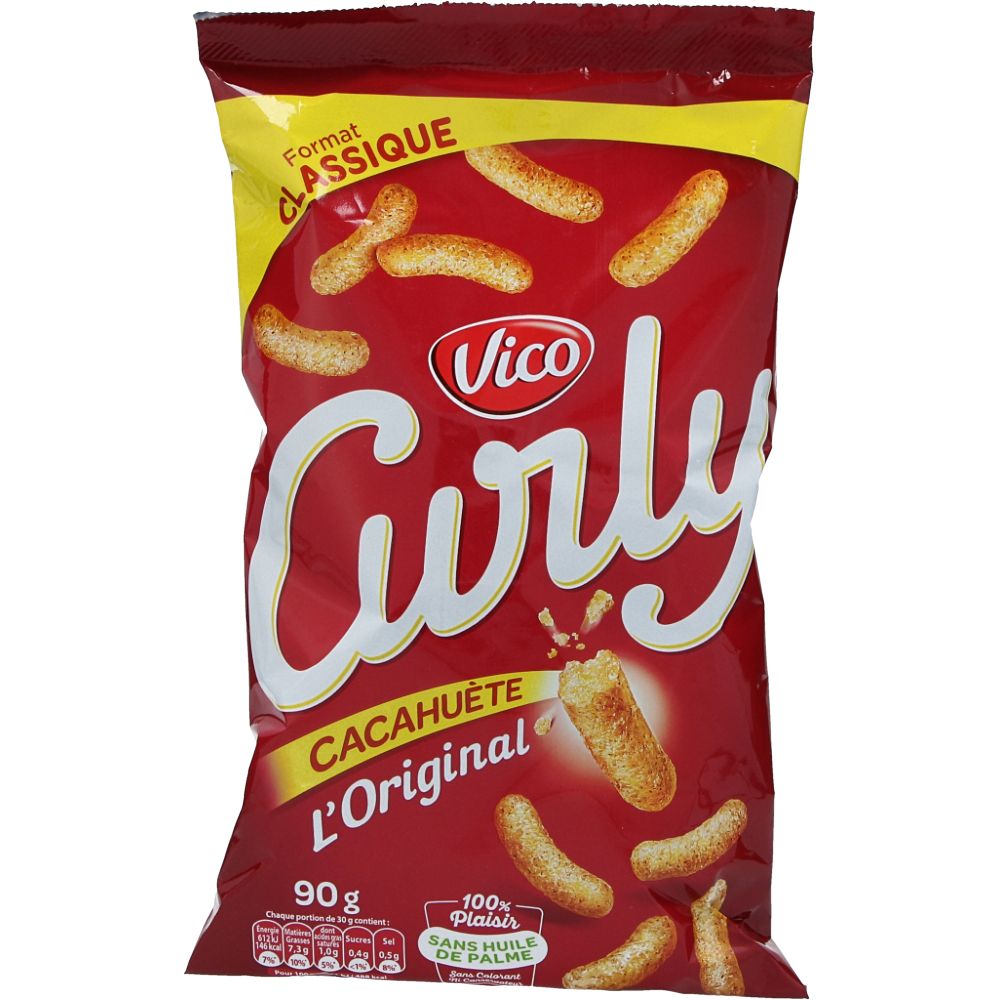  - Vico Curly Peanut Flavour Maize Snacks 90 g (1)